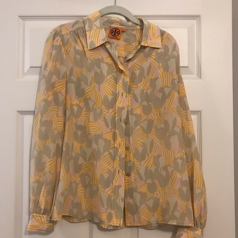 Tory Burch printed long sleeve blouse